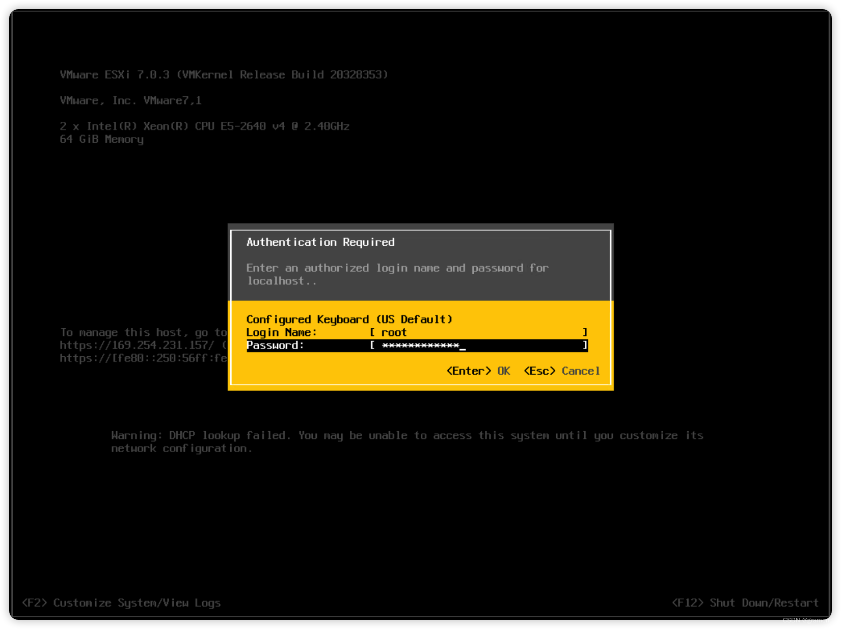 ESXi 7.0.3 安装教程_vmware esxi 7.0.3安装教程CSDN博客