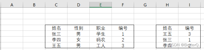 Excel：使用VLOOKUP函数进行数据匹配