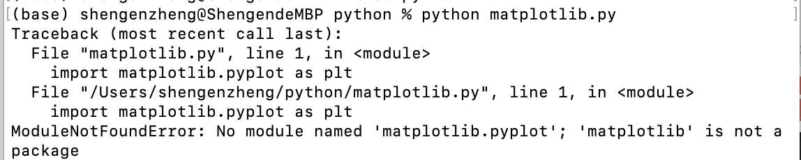 modulenotfounderror-no-module-named-matplotlib-pyplot-matplotlib-is-not-a-package