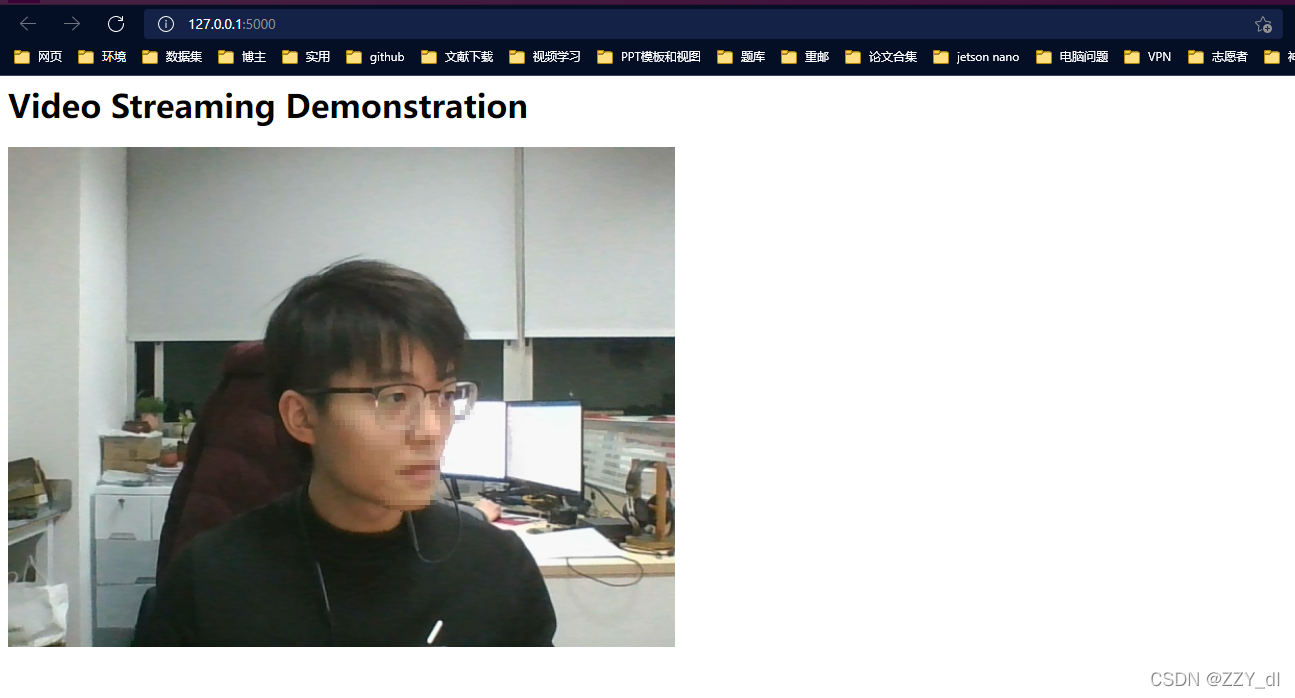 Flask学习笔记(六):基于Flask的摄像头-web显示代码(可直接使用)_flask调用用户的摄像头-CSDN博客