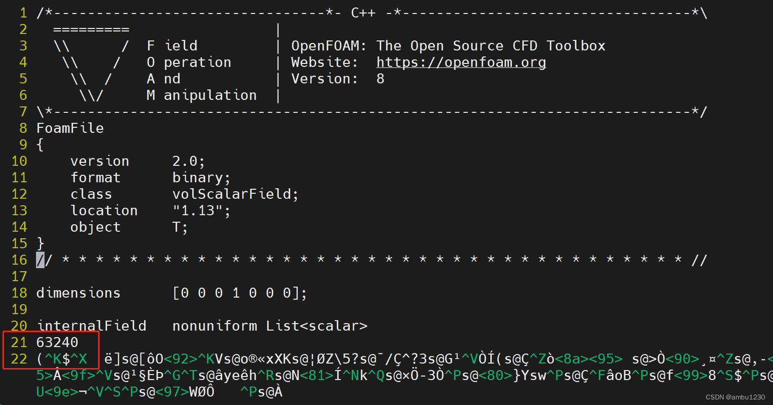 MATLAB读取OpenFOAM的二进制文件