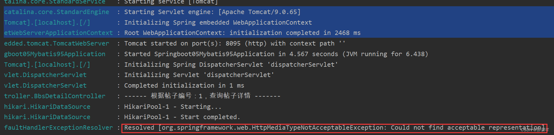 Resolved [org.springframework.web.HttpMediaTypeNotAcceptableException: Could not find acceptable representation]