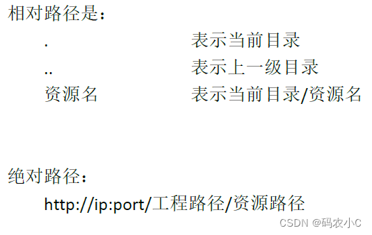 **.** 表示当前目录
**..** 表示上一级目录
资源名  表示当前目录/资源名