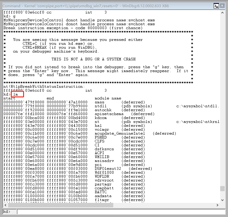 win10使用winDbg与VMware中的win7进行双机调试_win10 打开 windbgCSDN博客