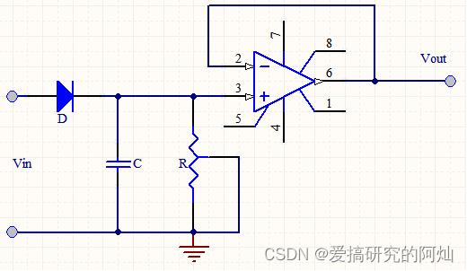 图 4.3 峰值检测器改进电路（一）