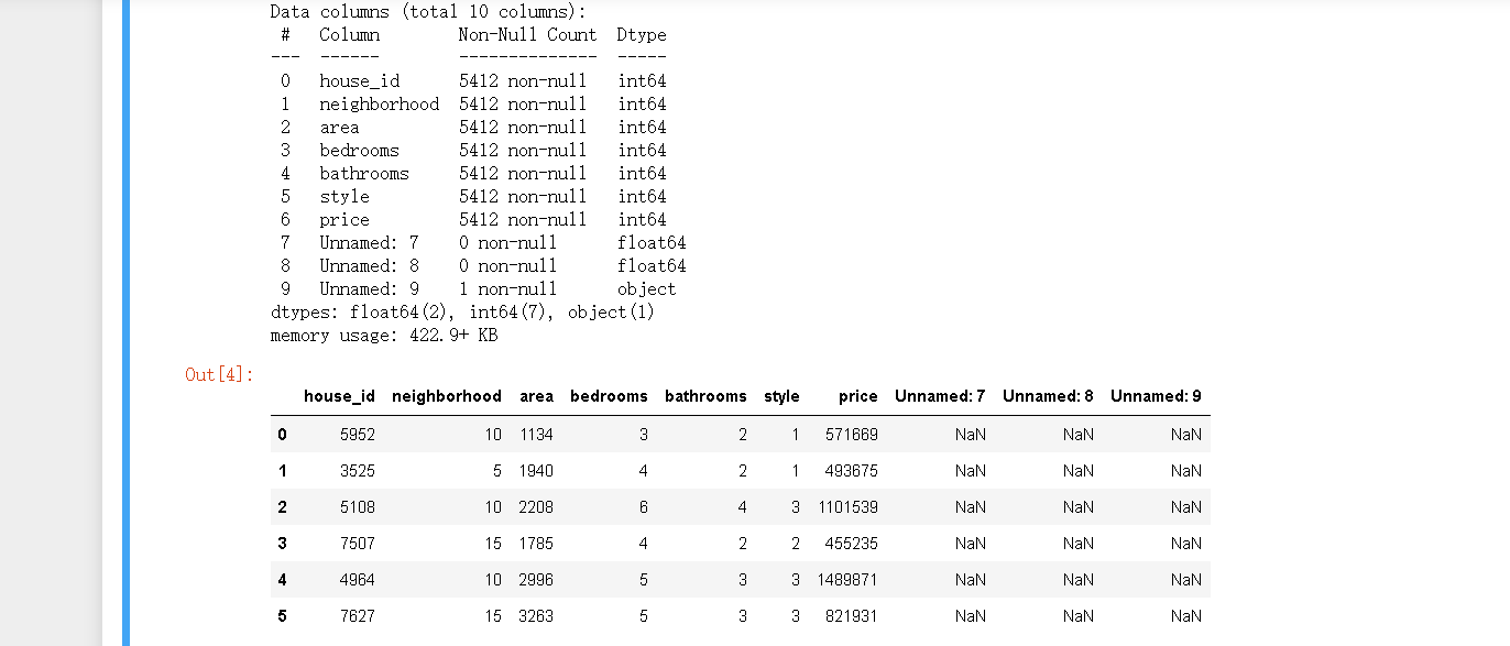 实操针对房屋数据集“house_prices.csv”的多元线性回归_使用housingprice.csv,标签变量是房价,其它是索引和特征