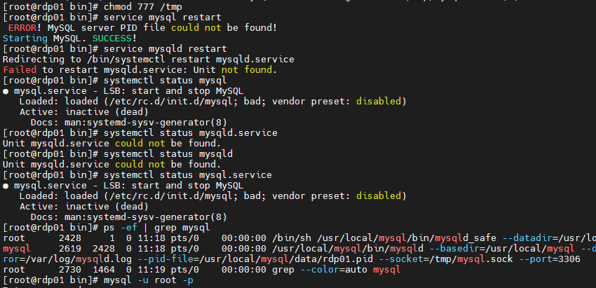 Can't connect to local MySQL server through socket '/tmp/mysql.sock' (2 ...