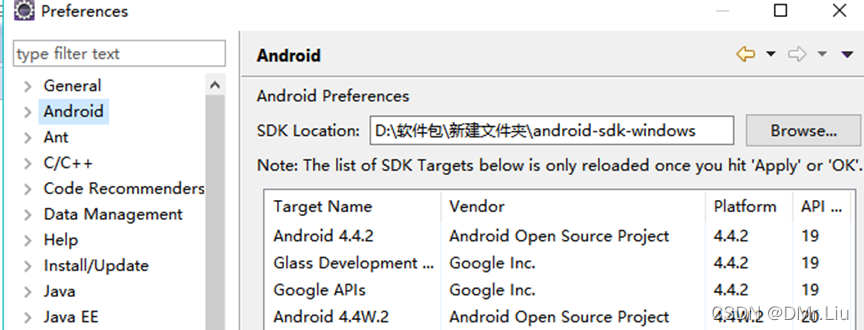 Eclipse及Android环境配置