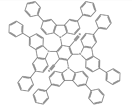 4CzTPN-Ph cas：1416881-55-4，2,3,5,6-四(3,6-二苯基-9-咔唑基)-对苯二腈