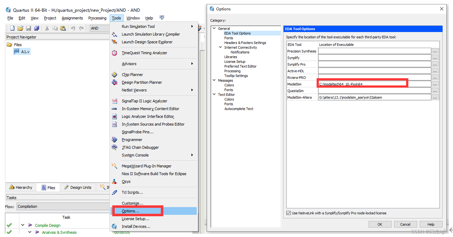 set_global_assignment in quartus