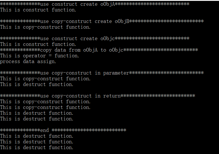 c copy move assignment constructor