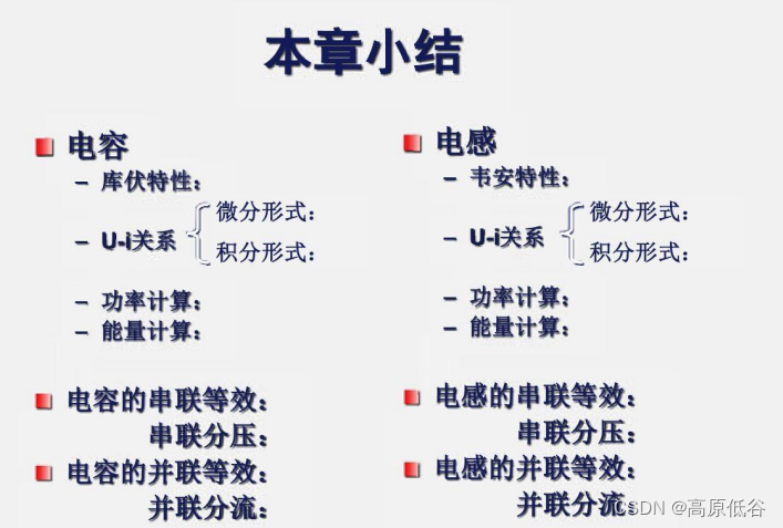 P21~22 第六章 储能元件——电容存储电场能，电感存储磁场能