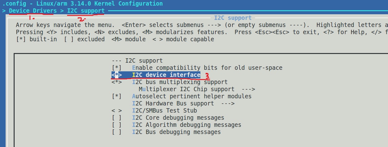 menuconfig之i2c-dev支持