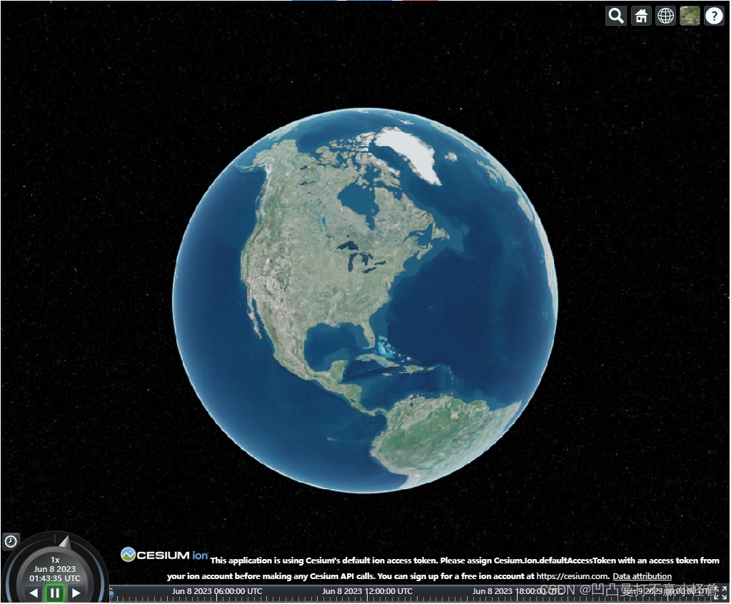 Cesium Earth Map