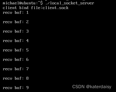 linux:本地套接字通信客户和服务器代码