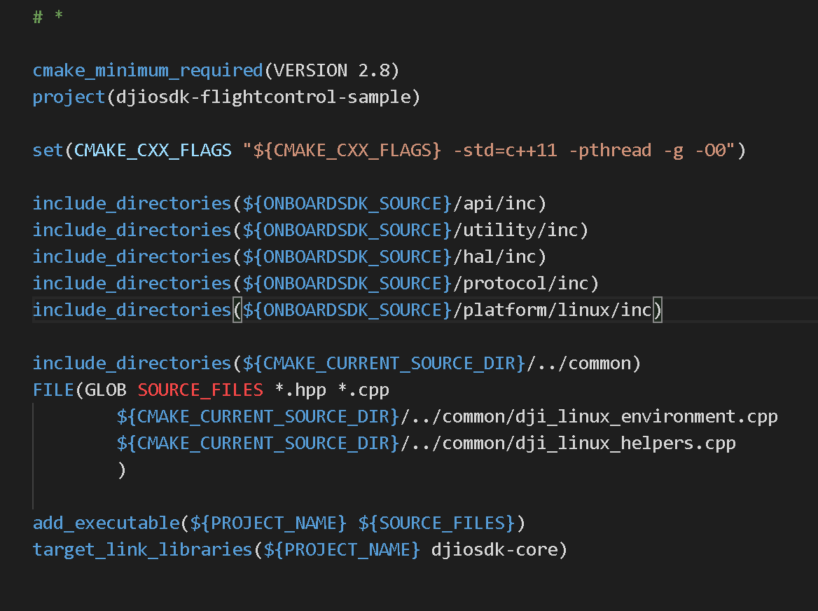 linux下大疆onboard sdk编译例程及二次开发详解