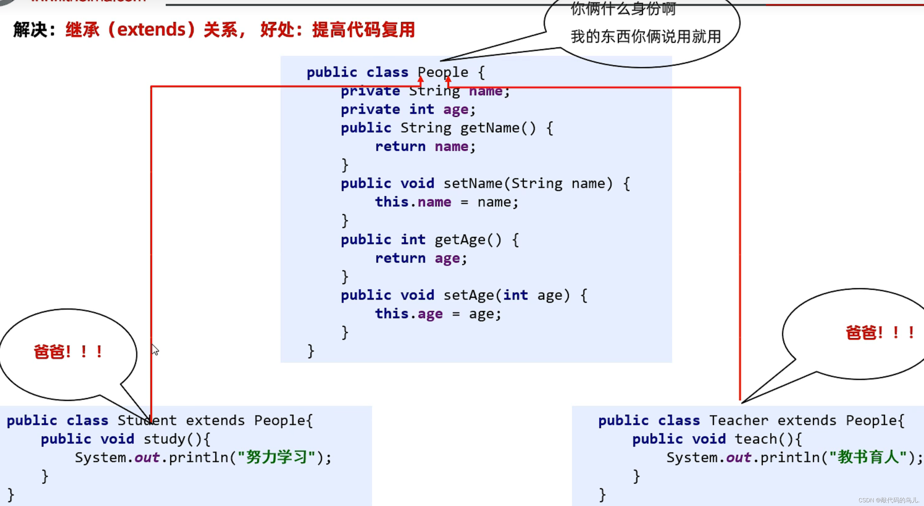 [进阶]Java：继承：概述、案例。_java类的继承案例有哪些-CSDN博客