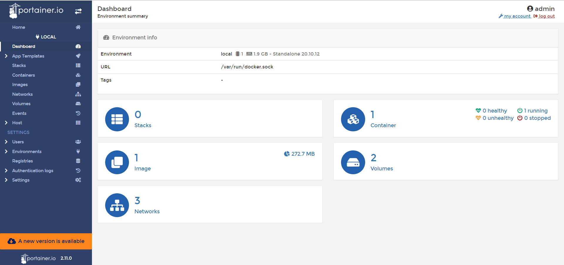 本地docker详细信息