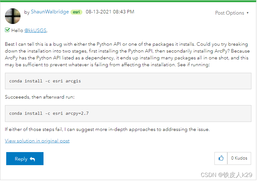 Anaconda3配置arcpy2.8(ArcGispro 2.8)_arcpy version2.8-CSDN博客