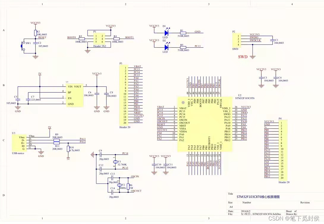 STM32F103C8T6Сϵͳԭͼ