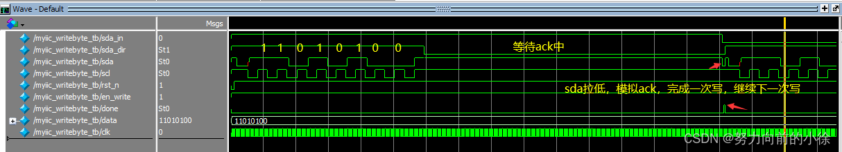 FPGA驱动LCD1602（IIC） Verilog代码（一）------ IIC写模块