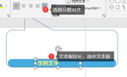 缺点:没有办法很精准优点:调文本框就可以调整间距调整文本框长度