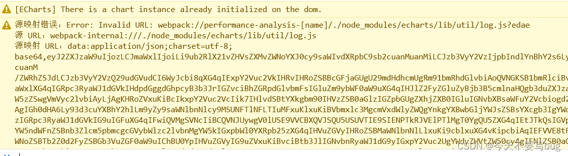 echarts飘警告[ECharts] There is a chart instance already initialized on the dom.