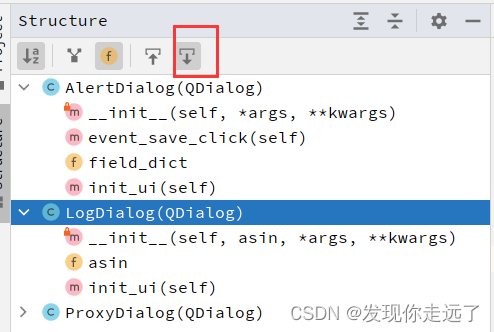 PyCharm显示python文件的函数和类的列表 structure视图的使用与介绍