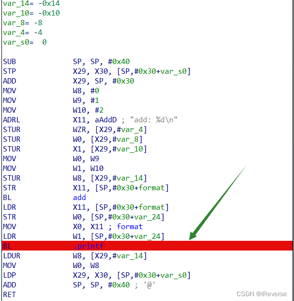 图4 在printf()处设置断点