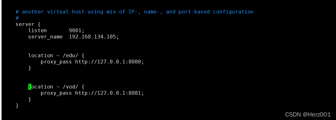 配置 nginx 配置文件