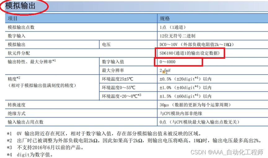 三菱FX5U系列PLC本体自带模拟量输入输出使用方法介绍及示例