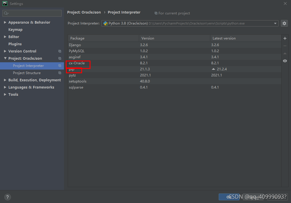 python使用 Oracle 数据库&Django配置Oracle数据库_django oracle-CSDN博客