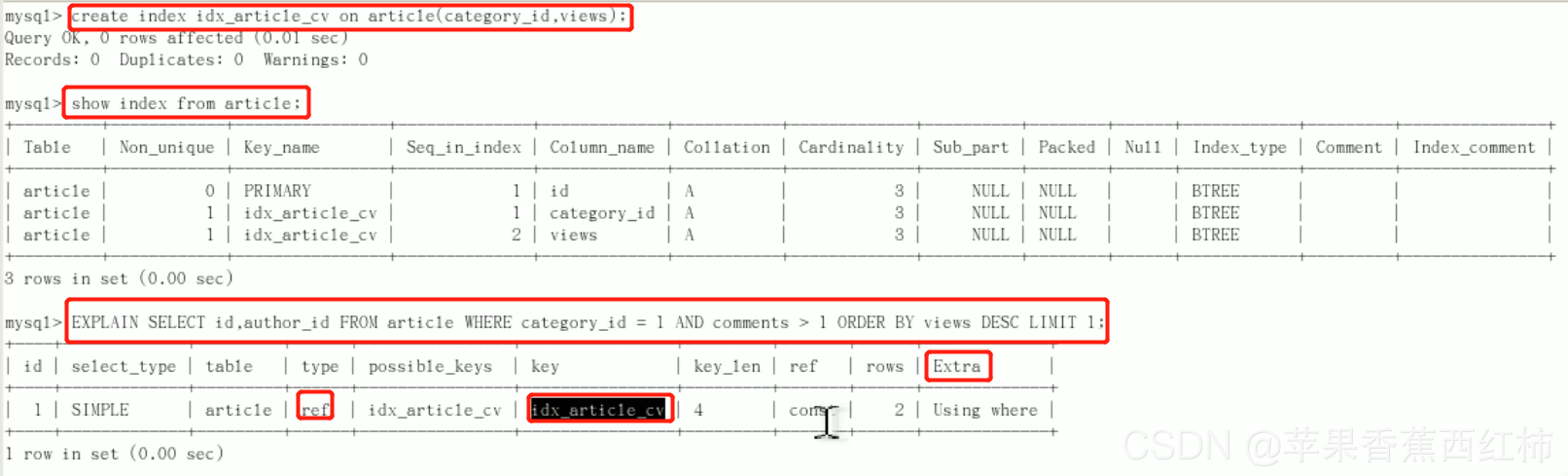 六. MySQL 索引失效与索引优化案例