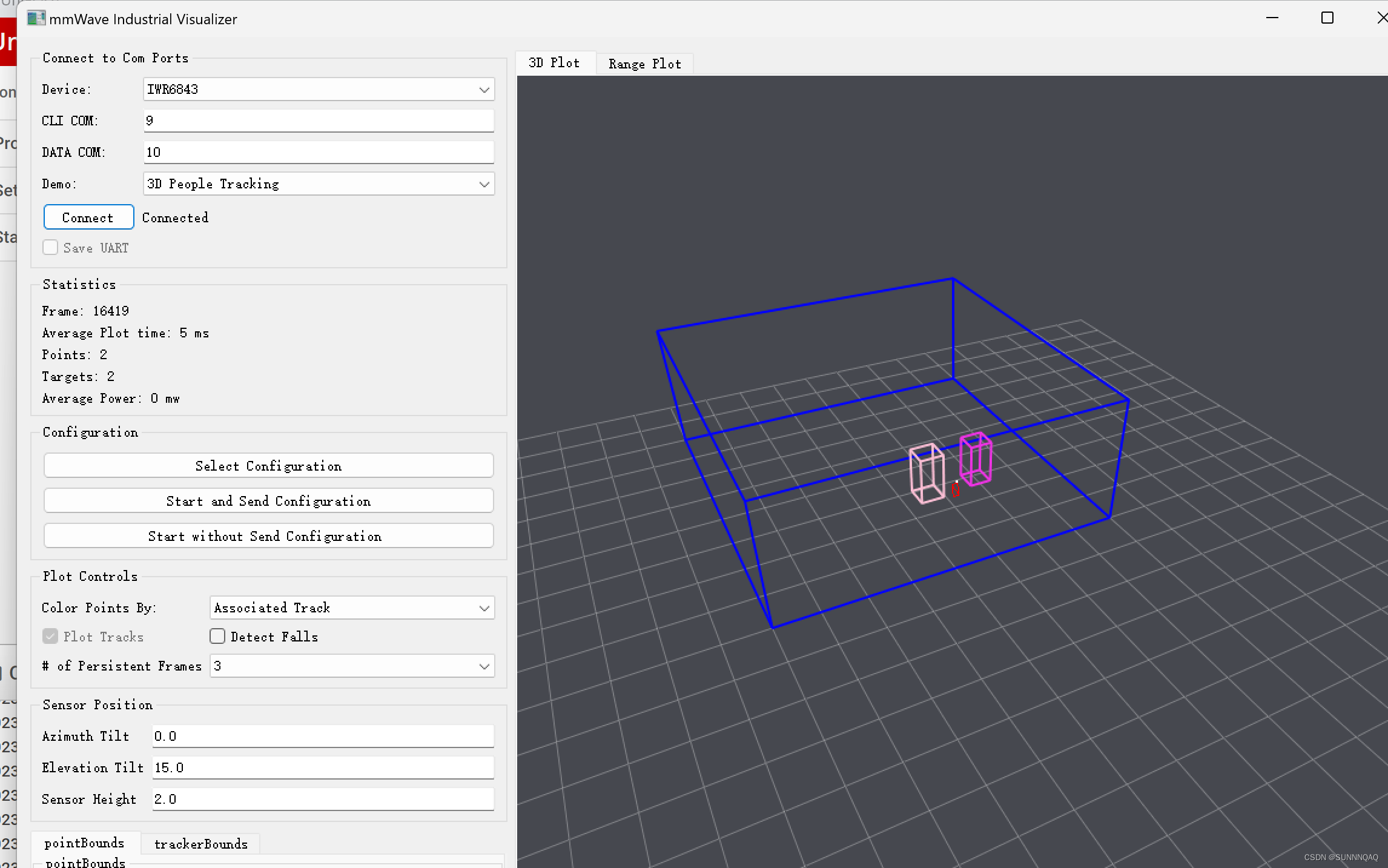 TI的IWR6843跑3D People Tracking（3D人体检测追踪实验）demo的上手教程