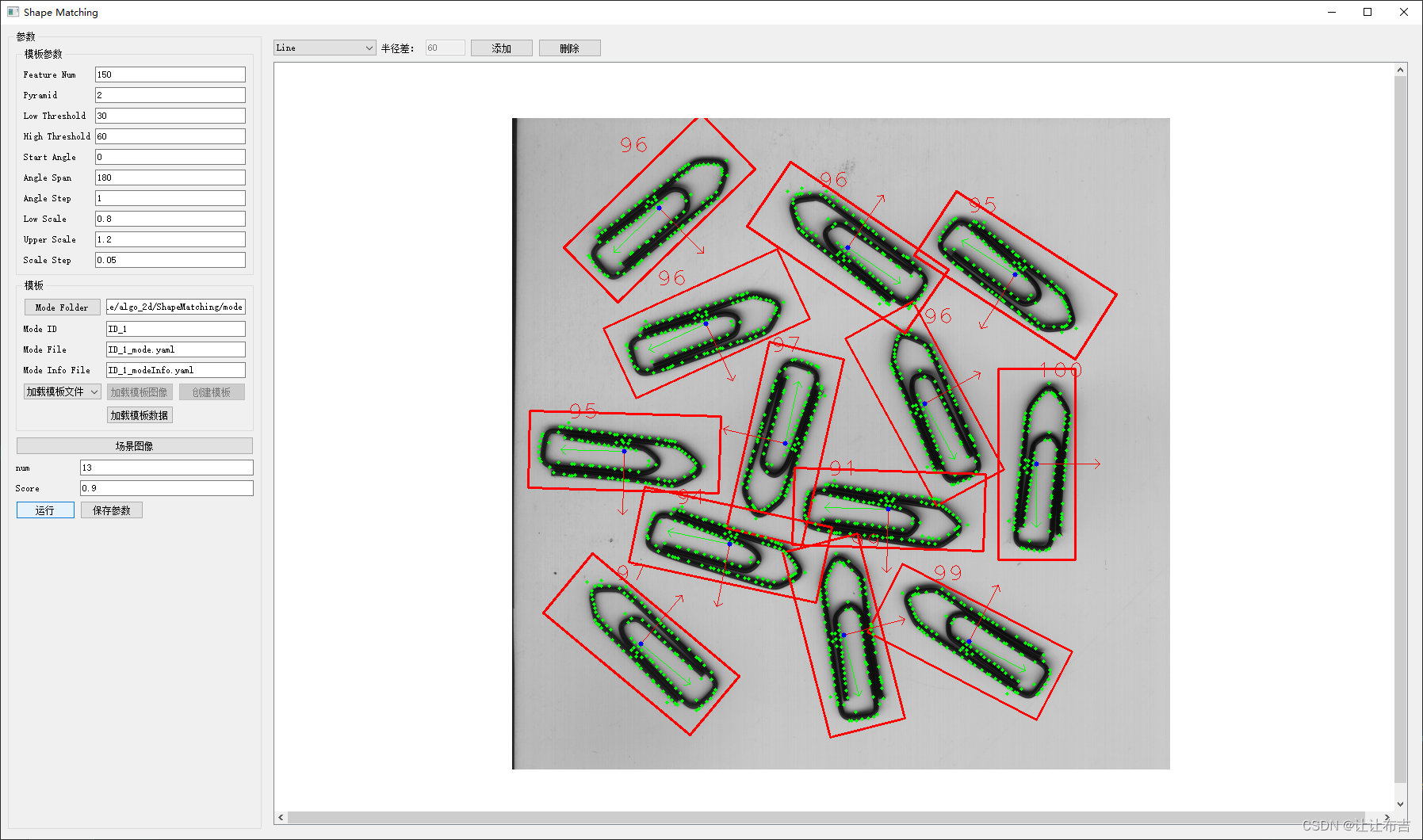 2D图像处理：2D ShapingMatching_缩放_旋转_ICP_显示ROI