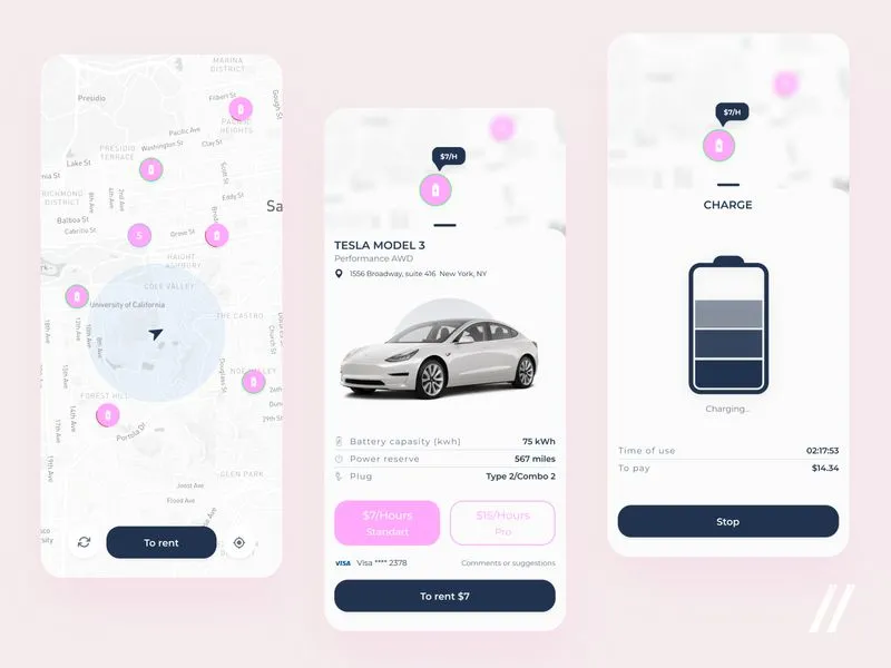 EV Charging App by Purrweb UI