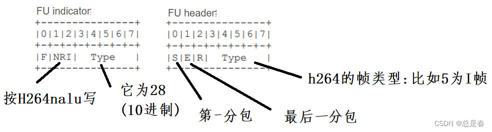 H264: [ RTP传H264裸流 ] ＞ 如何传(关注点:H264部分)