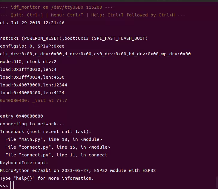 ubuntu下编译esp32 micropython固件编译（可自行增加模块）