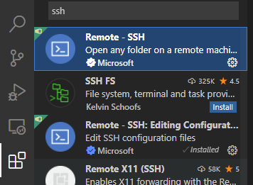 vscode extensions ssh