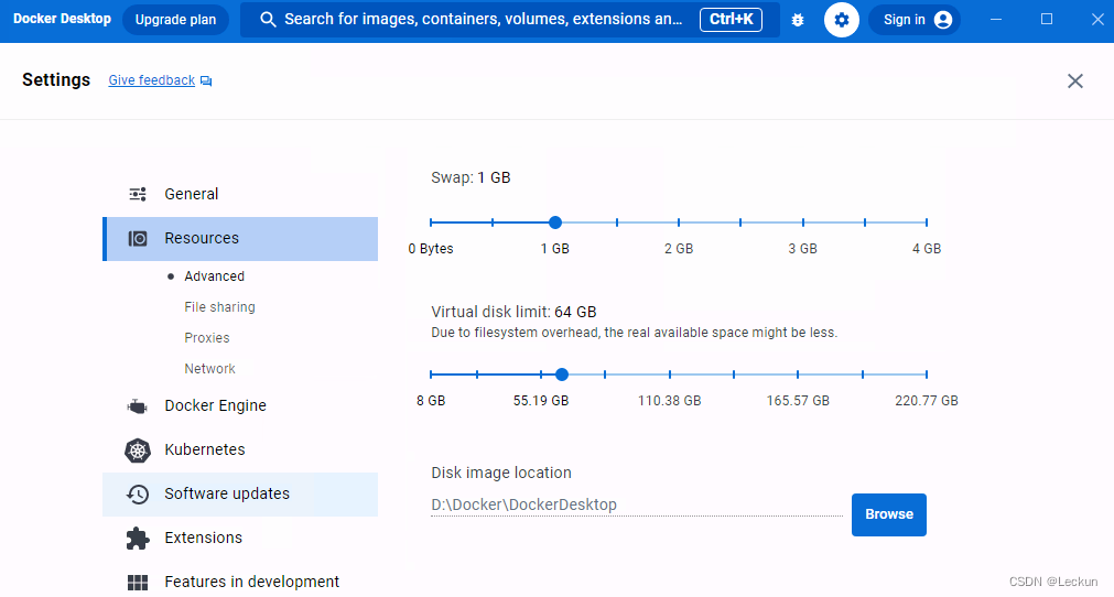 Windows docker desktop 基于HyperV的镜像文件迁移到D盘