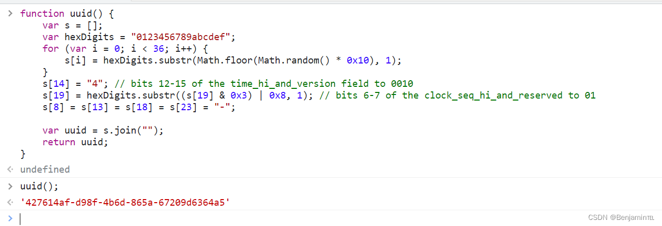 JS生成uuid的四种方法_uuid js-CSDN博客