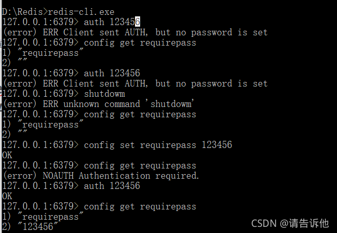 io.lettuce.core.RedisCommandExecutionException: NOAUTH Authentication required.