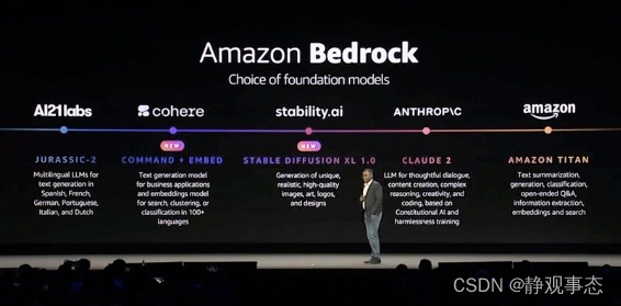 亚马逊云科技全新Amazon Bedrock，助力客户构建生成式AI应用