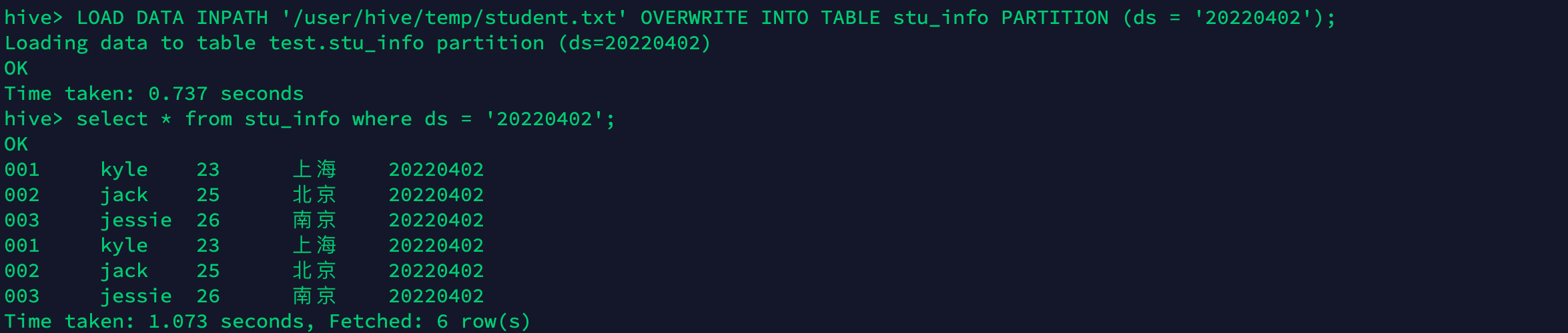 HIVE 导入导出文件_hive 导出文件 指定文件名CSDN博客