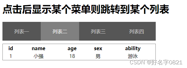 Angular菜单项激活状态保持