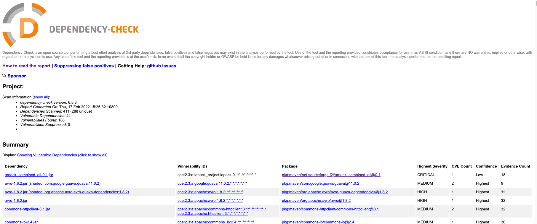 Dependency-check