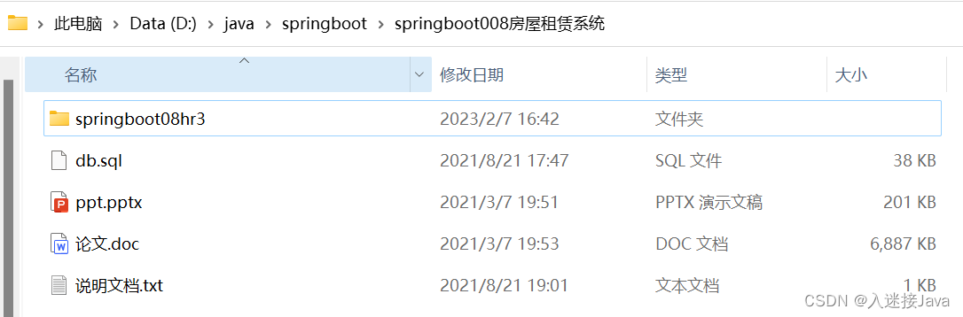 SpringBoot房屋租赁系统【附ppt|万字文档(LW)和搭建文档】