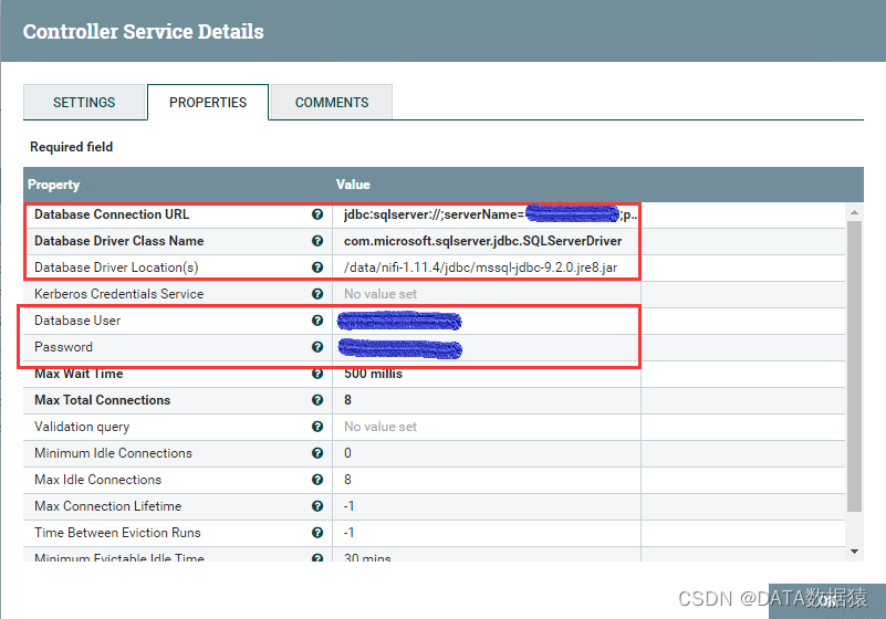 《数据同步-NIFI系列》Nifi配置DBCPConnectionPool连接SQL Server数据库