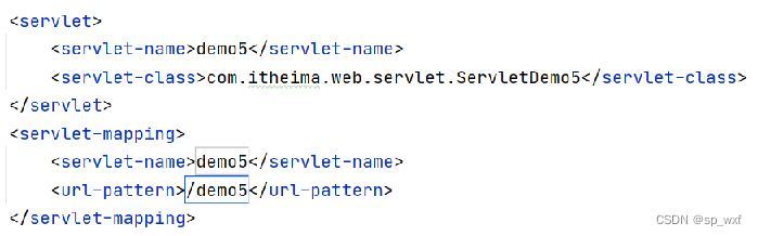 在 web.xml中配置该Servlet